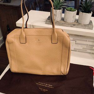 Kate Spade Nude Leather Hobo with Dust Bag